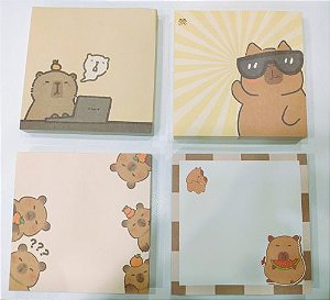 Post-it 8cmx8cm 80 folhas - Capivara Sortida