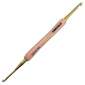 Agulha de Crochê Soft Emborrachada Dupla - 2,0mm e 3,0mm