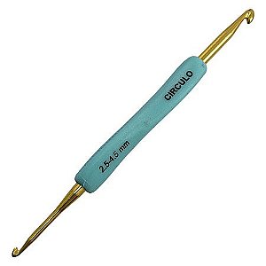 Agulha de Crochê Soft Emborrachada Dupla - 2,5mm e 4,5mm