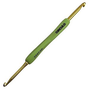 Agulha de Crochê Soft Emborrachada Dupla - 3,0mm e 4,0mm