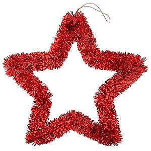Estrela de Festão 30cm - Natal