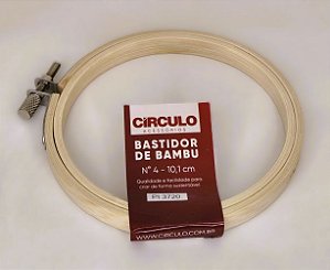 Bastidor de Bambu 4 - 10,1cm - Círculo