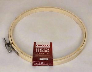 Bastidor de Bambu 6 - 10,1cm - Círculo