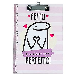 Prancheta de MDF com Presilha de Metal 22cm x 32cm - Flork