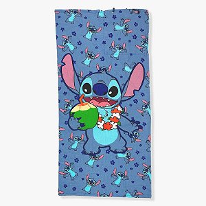Toalha de Praia 70x140cm 2 em 1 Sacola - STITCH