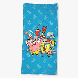 Toalha de Praia 70x140cm 2 em 1 Sacola - BOB ESPONJA