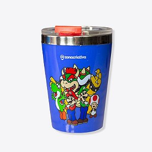 Copo Térmico Aço Inox 300ML - SUPER MARIO