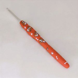 Agulha de Crochê Soft Emborrachada Estampa Bichos - 3,0mm