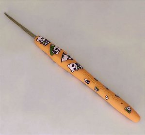 Agulha de Crochê Soft Emborrachada Estampa Bichos - 1,75mm