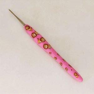 Agulha de Crochê Soft Emborrachada Estampa Bichos - 1,25mm