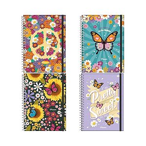 Planner Permanente 160 páginas 17cm x 24cm - Flower Power