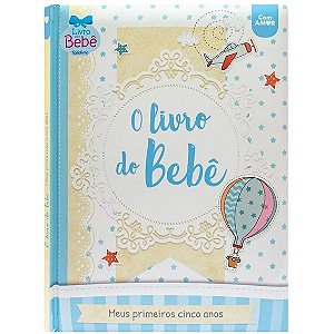 Livro do Bebê Meus Primeiros 5 Anos - Azul