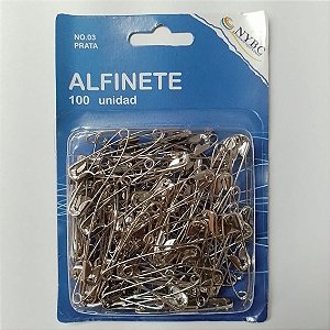 Cartela de Alfinetes de Segurança 50mm - 100 peças