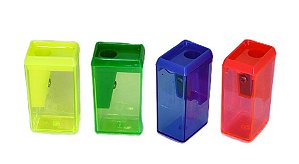 Apontador com Depóstico 4cm tipo Bloco - Cores Sortidas