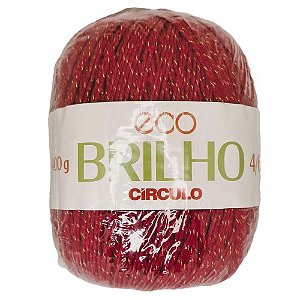 Barbante Eco Brilho 4/6 400g - Cor Pimenta Cód. 3581