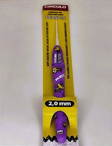 Agulha de Crochê Soft Emborrachada Estampa Snoopy - 2,0mm