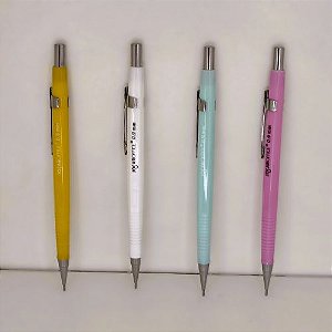 Lapiseira Técnica de Metal Hexagonal 0.9mm - Cores Sortidas