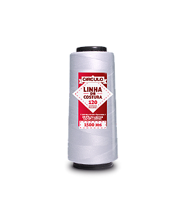 Linha de Costura 100% Poliester 1371m 1500j - Cor Branco cód. 301