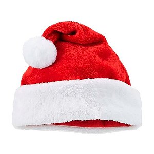 Gorro de Papai Noel de Veludo 29cm x 40cm
