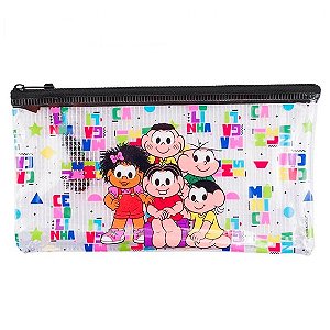 ESTOJO NECESSAIRE 21X11CM PVC - TURMA DA MONICA