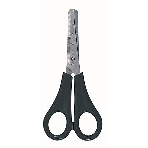 Tesoura Escolar 13,5cm Sem Ponta Cabo Preto - CIS