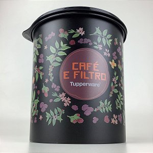 Tupperware Tupper Caixa Café e Filtro Floral