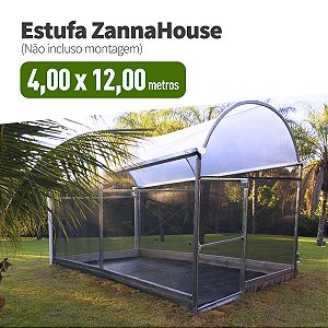 Estufa Agrícola - ZannaHouse 4,00 X 12,00M