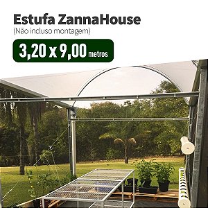 Estufa Agrícola - ZannaHouse 3,20 X 9,00M