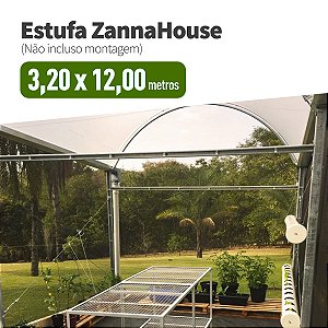 Estufa Agrícola - ZannaHouse 3,20 X 12,00M