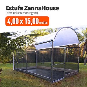 Estufa Agrícola - ZannaHouse 4,00 X 15,00M