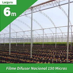 Filme Agrícola Difusor 150 Micras | 6 metros de largura