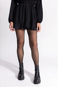 Meia Arrastão Strass
