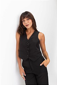 Colete Alfaiataria Preto