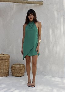 Vestido Lia Verde Bandeira