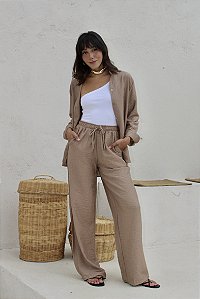 Calça Viscolinho Marrom
