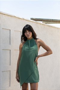 Vestido Lia Militar Brilhos