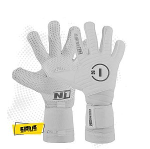 LUVA DE GOLEIRO PROFISSIONAL N1 SIRIUS WHITE + BRINDE