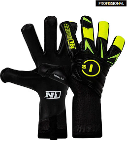 LUVA DE GOLEIRO PROFISSIONAL N1 SIRIUS NEON + BRINDE