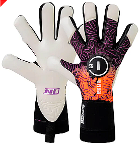 LUVA DE GOLEIRO PROFISSIONAL N1 ZEUS LARANJA + BRINDE