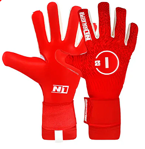 LUVA DE GOLEIRO PROFISSIONAL N1 SCORPIUS RED 2.0 + BRINDE