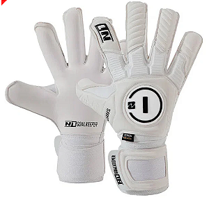 LUVA DE GOLEIRO PROFISSIONAL N1 HORUS ELITE WHITE + BRINDE