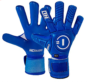 LUVA DE GOLEIRO PROFISSIONAL N1 HORUS AZUL + BRINDE