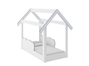 Mini Cama Montessoriana 1,54m- Azul COM COLCHÃO