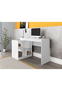 ME 403-Escrivaninha com nichos, DJD. Branca