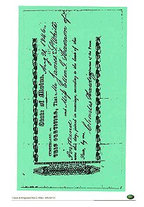 Certidão de Casamento de Tiago e Ellen White