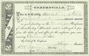 Credencial Ellen G. White