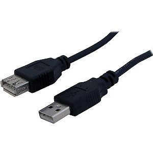 CABO MD9 EXT USB AM/AF 2.0 1,80M PRETO