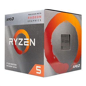 PROCESSADOR AMD RYZEN 5 3400G, Cache 6, 3.7 GHZ (Turbo 4.2GHZ), AM4