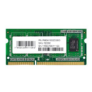 MEMÓRIA PCYES DDR3 4GB 1333MHZ SO-DIMM 204-PIN