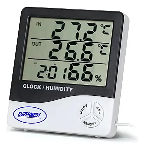 Termohigrômetro com cabo - supermedy